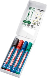 Marqueur pour chevalet edding 380 ogive 1,5-3mm assorti 4 pièces