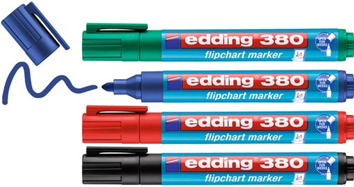 Marqueur pour chevalet edding 380 ogive 1,5-3mm assorti 4 pièces-2