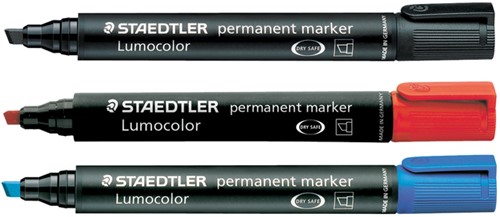 Marqueur Staedtler Lumocolor 350 permanent biseau 2-5mm noir-2