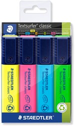 Surligneur Staedtler Textsurfer 364 assorti 4 pièces
