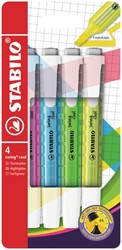 Surligneur STABILO Swing Cool 275/4 assorti étui 4 pièces