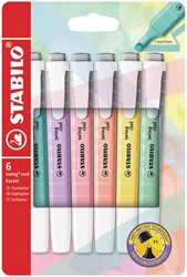 Surligneur STABILO Swing Cool 275/6 pastel assorti étui 6 pièces