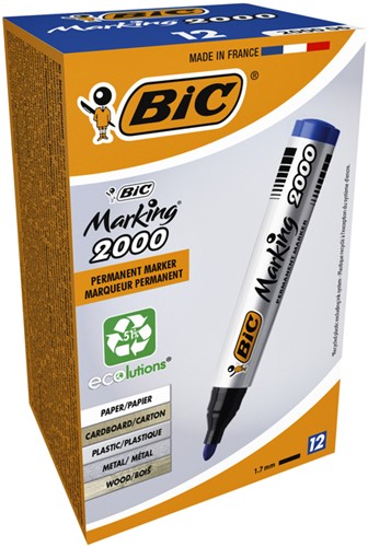 Feutre BIC 2000 ECOlutions ogive Large bleu-2