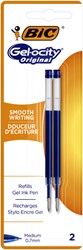 Recharge encre gel BIC pour divers stylos gel Medium bleu blister 2 pièces