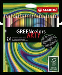 Crayon de couleur STABILO Greencolors 6019/24-1-20 étui 24 couleurs