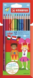 Crayons de couleur STABILO 979 Color assorti étui carton 12 pièces