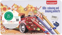 Crayon de couleur Bruynzeel Super Sixties Coccinelle boîte 60 couleurs