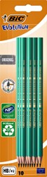 Crayon BIC Evolution ECOlutions 655 hexagonal HB blister 10 pièces
