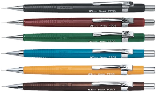 Portemine Pentel P203 2B 0,3mm brun