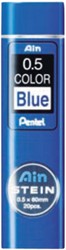 Mine Pentel Ain Stein HB 0,5mm bleu tube 20 mines