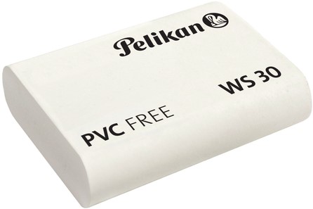 Gomme crayon Pelikan WS30 tendre 37x30x9mm blanc