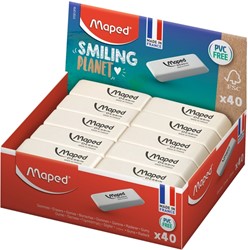 Gomme Maped Dessin Smiling Planet blanc