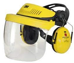 3M G500V5F11H51-GU Hoofdsetcombinatie Peltor G500V5FG Gehoorkap met vizier
