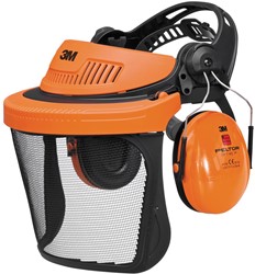 3M Peltor G500 Combinatieset Bosbouw Met 5C-1 Vizier Oranje