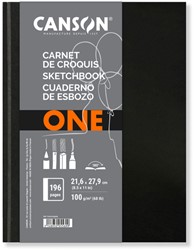 Carnet de croquis Canson Art Book One Couverture rigide 216x279mm 100 feuilles blanches 100g