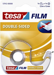 Klebeband tesafilm® doppelseitig 12mmx7,5m transparent mit Abroller