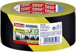Ruban de signalisation tesa® Signal Universal 66mx50mm jaune/noir