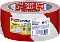 Ruban de signalisation tesa® Signal Universal 66mx50mm rouge/blanc
