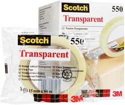 Ruban adhésif Scotch 550 66mx15mm transparent
