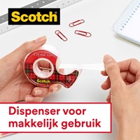 Plakband Scotch Crystal 600 19mmx33m transparant 7+1 gratis-3