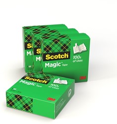Adhesive tape Scotch Magic 810 19mmx33m invisible transparent 4 rolls