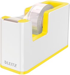 Dévidoir ruban adhésif Leitz WOW blanc/jaune