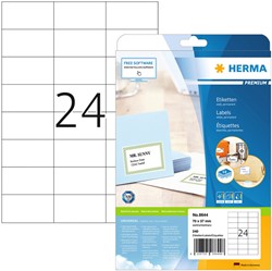 Etiquette HERMA Premium 8644 70x37mm blanc 240 pièces
