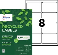 Etiquette Avery LR7165-100 99,1x67,7mm recyclé blanc 800 pièces-2