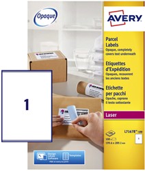 Etiquette Avery L7167B 199,6x289,1mm Opaque 100 pièces
