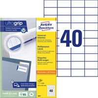 Etiquette Avery 3651 52,5x29,7mm blanc 4000 pièces-2