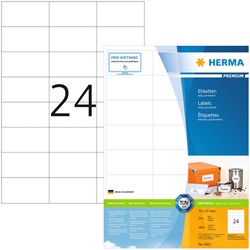Etiquette HERMA Premium 4615 70x37mm blanc 4800 pièces