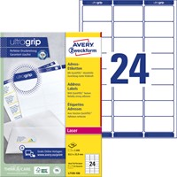Etiquette Avery L7159-100 63,5x33,9mm blanc 2400 pièces-2