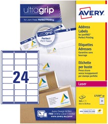 Etiquette Avery L7159-40 63,5x33,9mm blanc 960 pièces