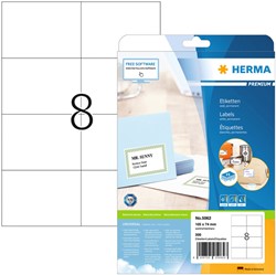 Etiquette HERMA Premium 5062 105x74mm blanc 200 pièces