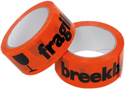 Warning tape IEZZY fragile 50mmx66m orange/black