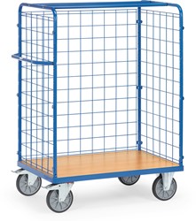 Product attribute: title. Text to translate: Package trolley 8483-1 with wire mesh sides