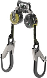 MSA Latchways Twin Mini PFL Valstopapparaat 1,8 M Met Aluminium Steigerhaak  - 1,8 m