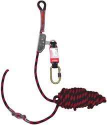 OXXA Lucania 4112 Rope Grab Valstopapparaat Met Valdemper En Lijn Zwart/rood  - 20 m