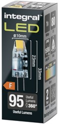 Lampe LED Integral GU4 2700K blanc chaud 1,1W 95lumen