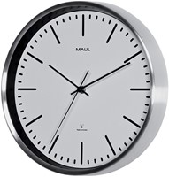 Horloge murale MAULfly RC Ø305x45mm aluminium/blanc avec pile-2