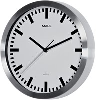 Horloge murale MAULpilot RC Ø305x45mm aluminium/blanc avec pile-2