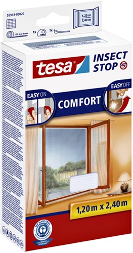 Moustiquaire tesa® Insect Stop COMFORT fenêtre 1,2x2,4m blanc-2