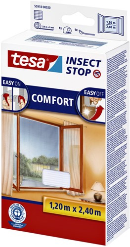 Moustiquaire tesa® Insect Stop COMFORT fenêtre 1,2x2,4m blanc-3
