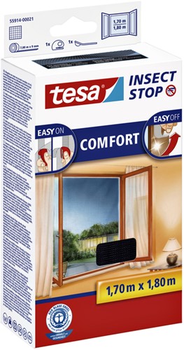 Moustiquaire tesa® Insect Stop COMFORT fenêtre 1,7x1,8m anthracite-2