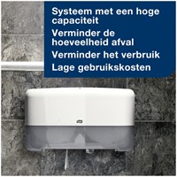 Toiletpapier Tork T2 Advanced jumbo klein 2-laags 170m wit 120280-3