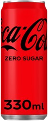 Soft drink Coca Cola zero can 330ml