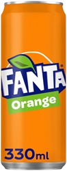 Soft drink Fanta orange can 330ml