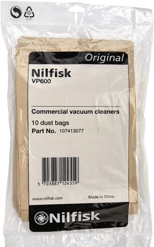 Stofzuigerzak Nilfisk VP600 10 stuks-2