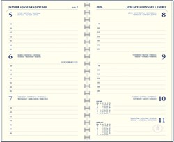 Recharge agenda 2026 Ryam Memoplan 7 portrait 7 jours/ 2 pages crème