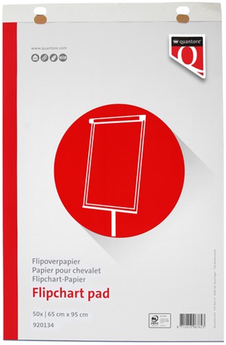 Papier chevalet Quantore 65x95cm 50 feuilles non pliées-2
